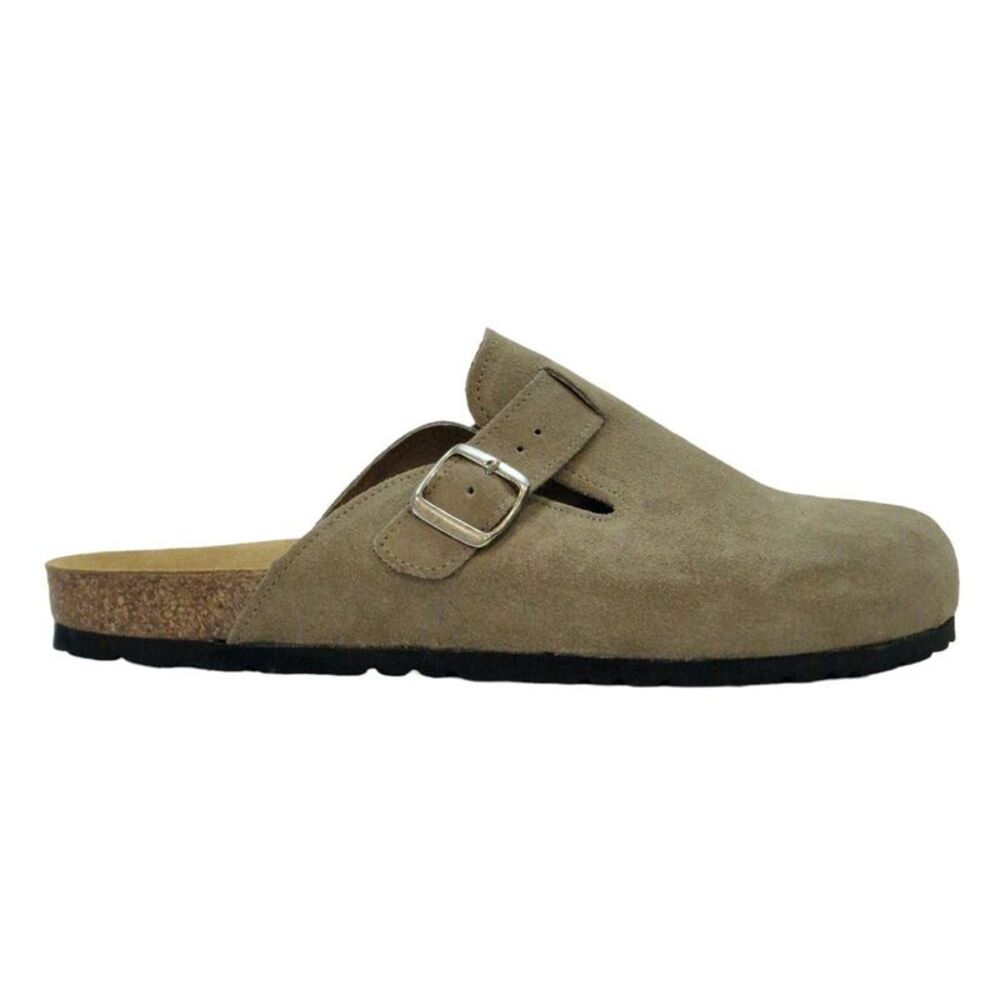 Jack Wills Mens Suede Flat Mule Sandals / Taupe